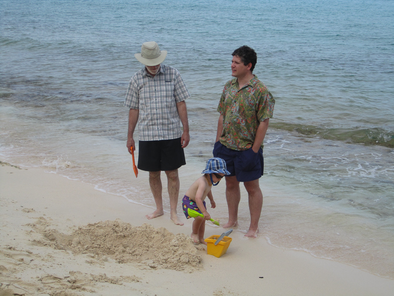 On the beach